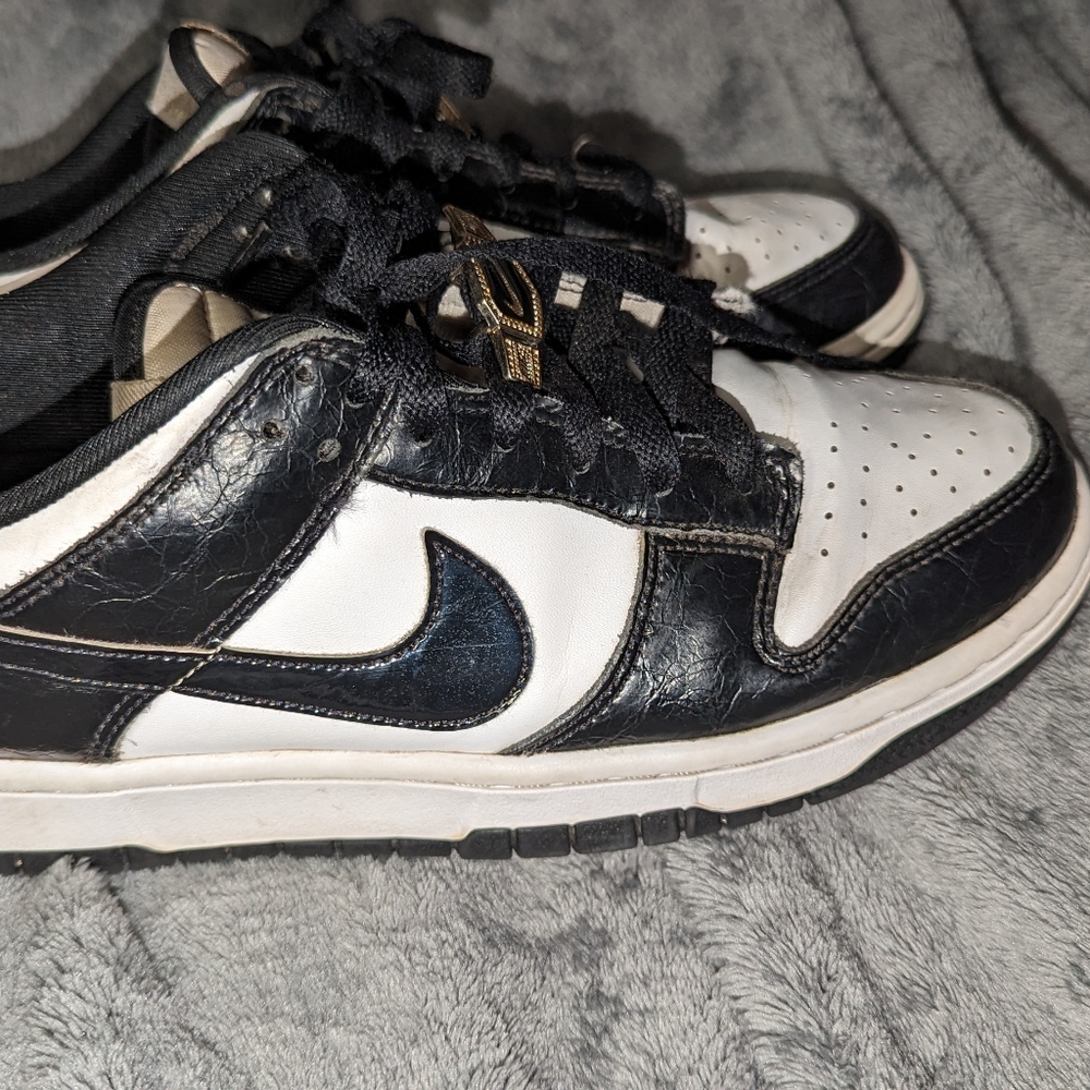 Nike dunk low retro White/black/metallic gold